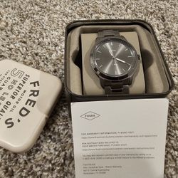 Fossil Watch With Commemorative Tin Box