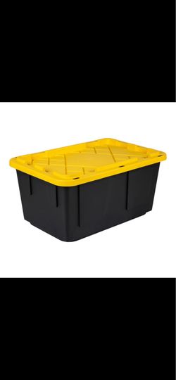 NEW Greenmade Heavy-Duty Black & Yellow 27 Gallon Storage Bin