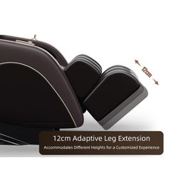 "Luxury Meets Technology! Zero Gravity Massage Chair with SL-Track, Shiatsu, Heated Back & Calves, Foot Rollers, Built-in Speakers & Smart LCD Control