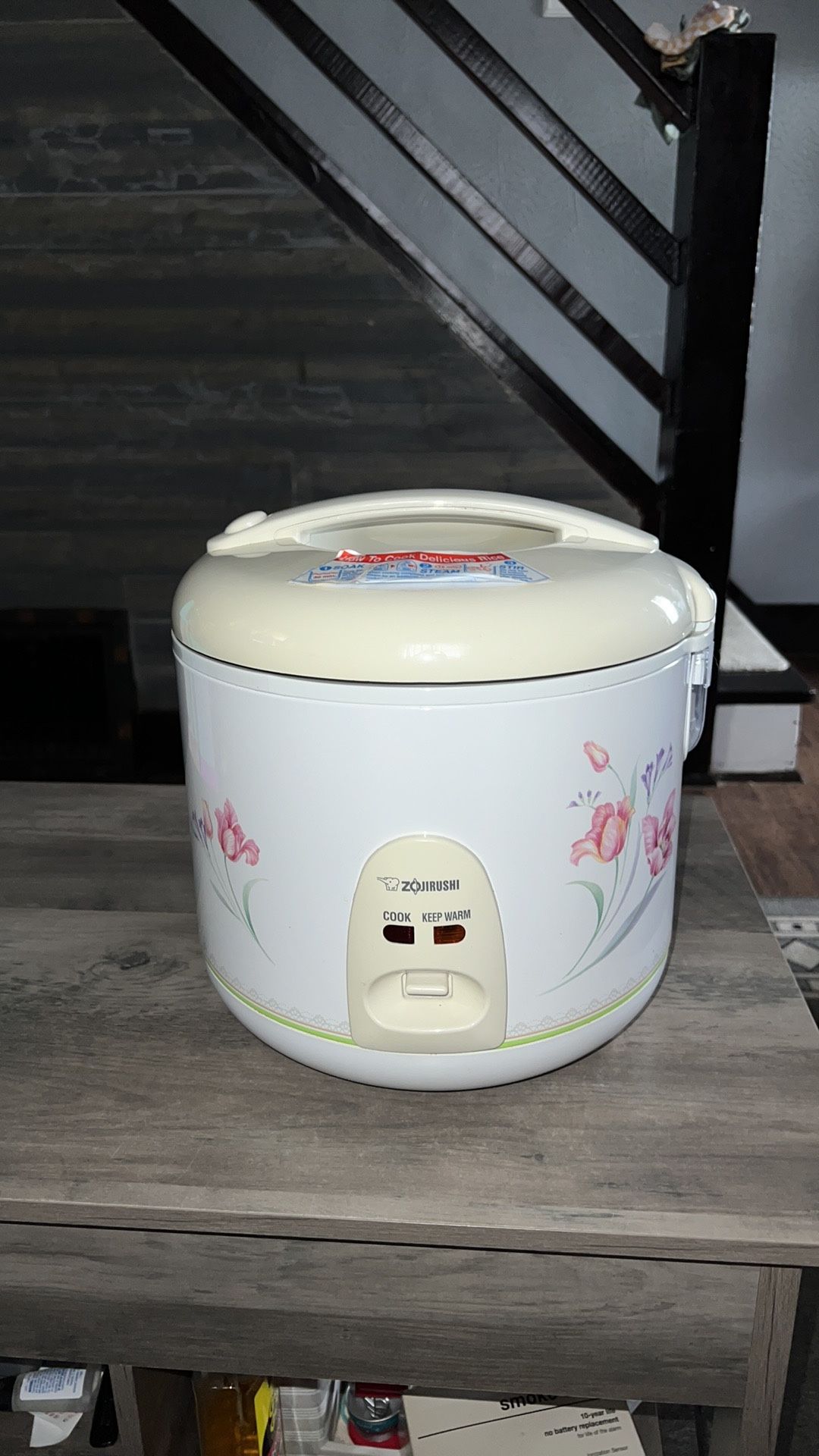 Zojirushi NS-RNC10 Rice Cooker & Warmer 5.5 Cups Spring Bouquet Vintage