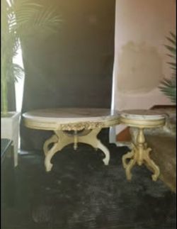 Mahogany Association Inc. Victorian Coffee Table and side table