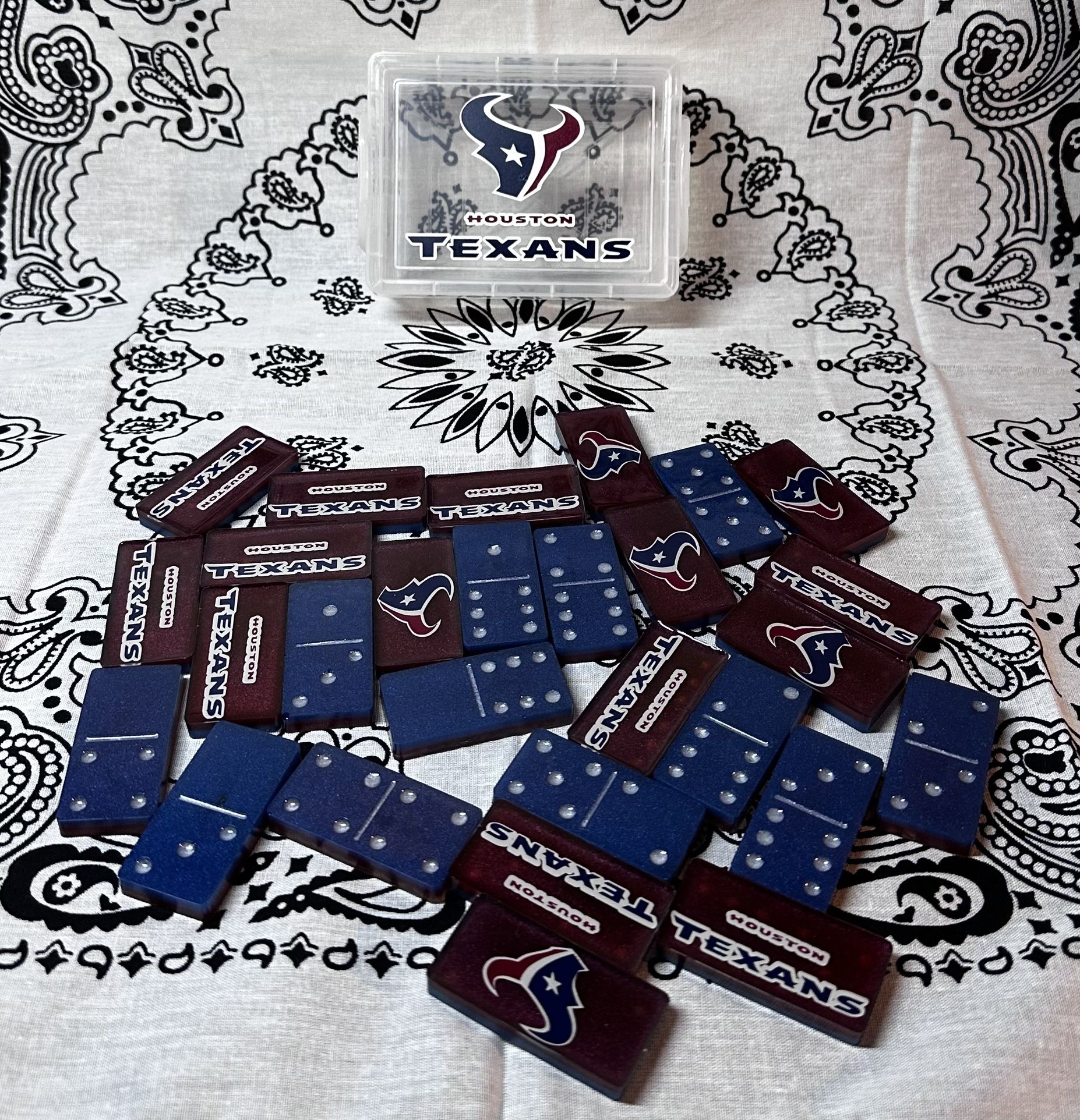 Custom Texans Dominoes