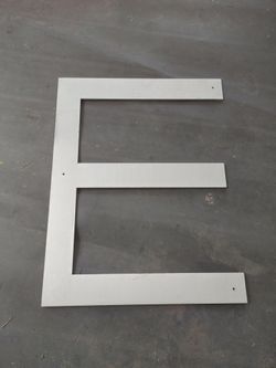 Stainless Steel Letter - E