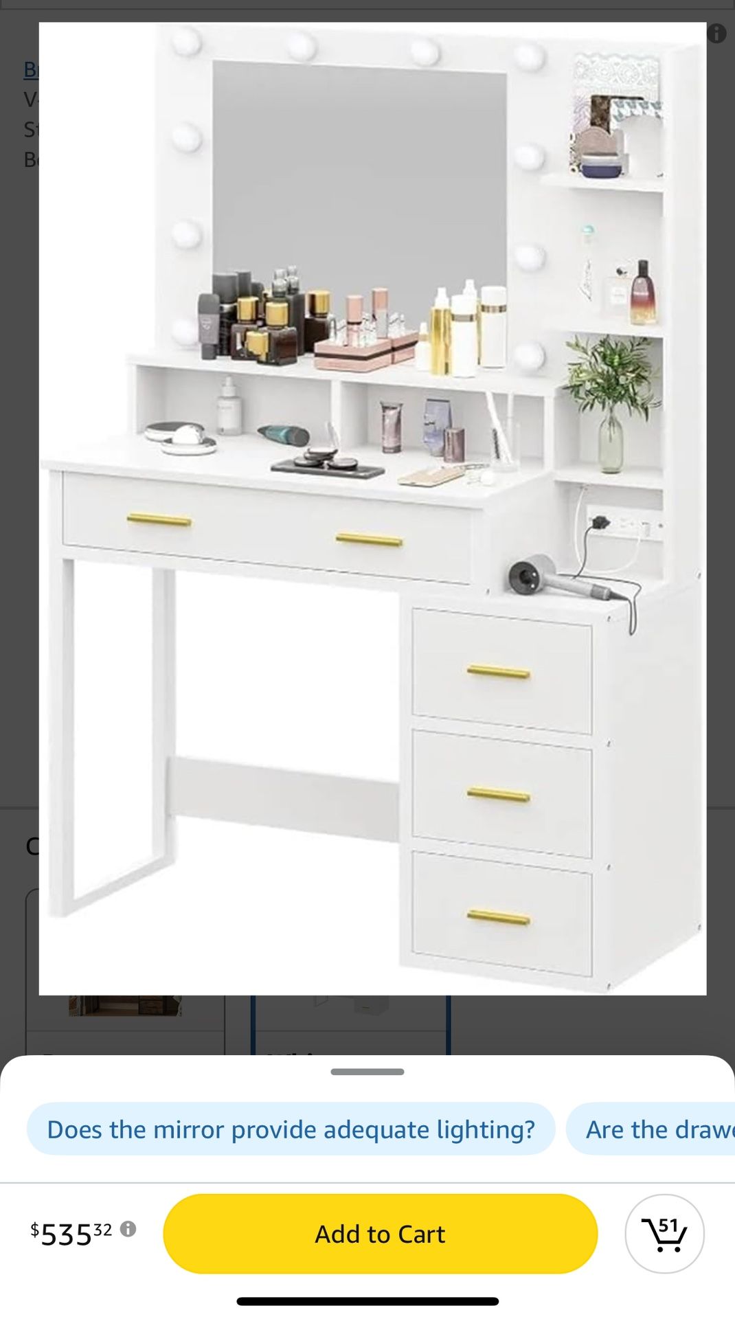 Makeup Table