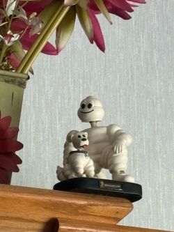 Michelin, man and dog bobble head