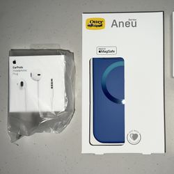 Phone 13 Pro Aneu Series Case with MagSafe + Apple Ear Pods 