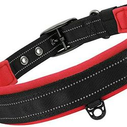 Reflective dog caller soft patted dog caller for all breeds adjustable heavy duty collar for small medium large dogs Nylon pet color