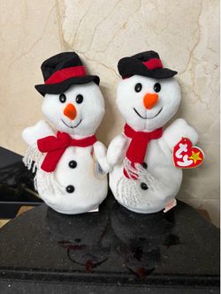 Ty Beanie Babies Snowball the  Snoman