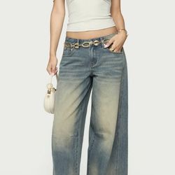 edikted low rise baggy jeans