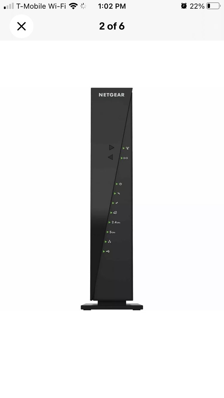 NETGEAR AC1750 WiFi Cable Modem Router