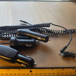 3 CAR LIGHTER CHARGERS