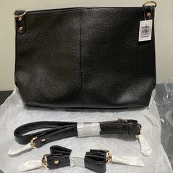 Bella Russo Black Faux Leather Purse - *New*