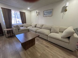 Sectional couch living spaces