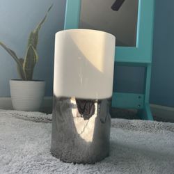 ✨ White & Silver Ombré Vase – Elegant Home Decor Accent ✨