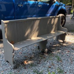 Antique Church Pew