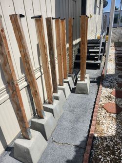 Adobe fence blocks