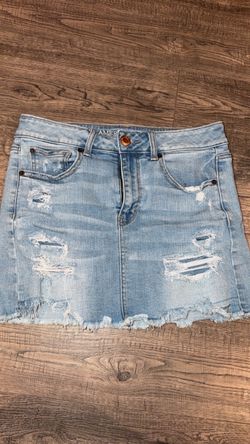 American eagle jean skirt