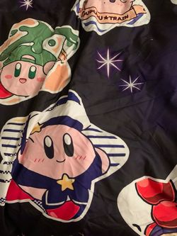 Kirby Pupupu Train Graphic Blanket