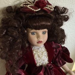 Vintage Brass Key Inc Porcelain Doll- LIMITED EDITION Victorian Collection.