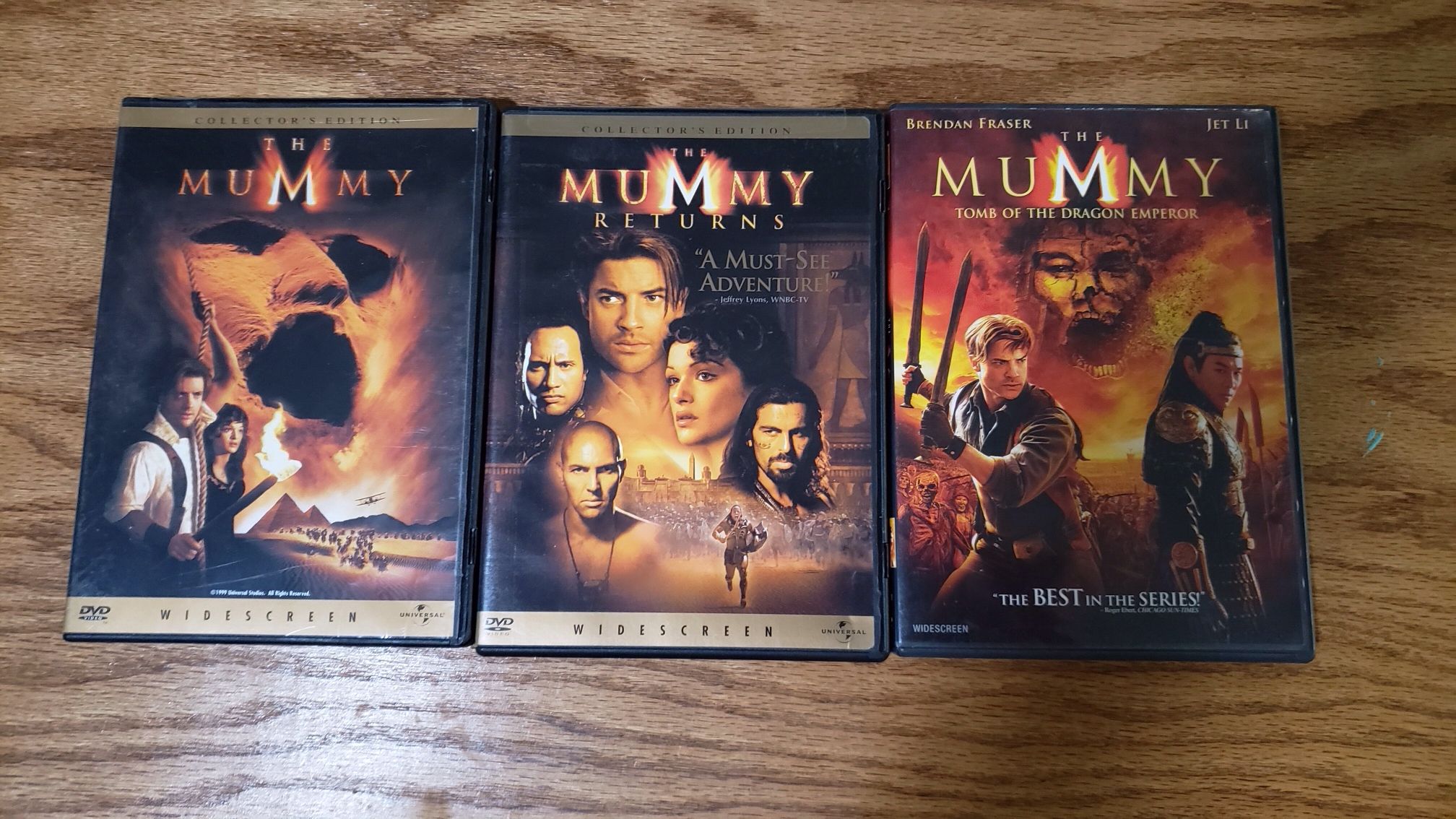 The Mummy Trilogy Set DVDs