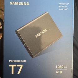 Samsung Portable 4TB SSD (Black)- New in box w Receipt