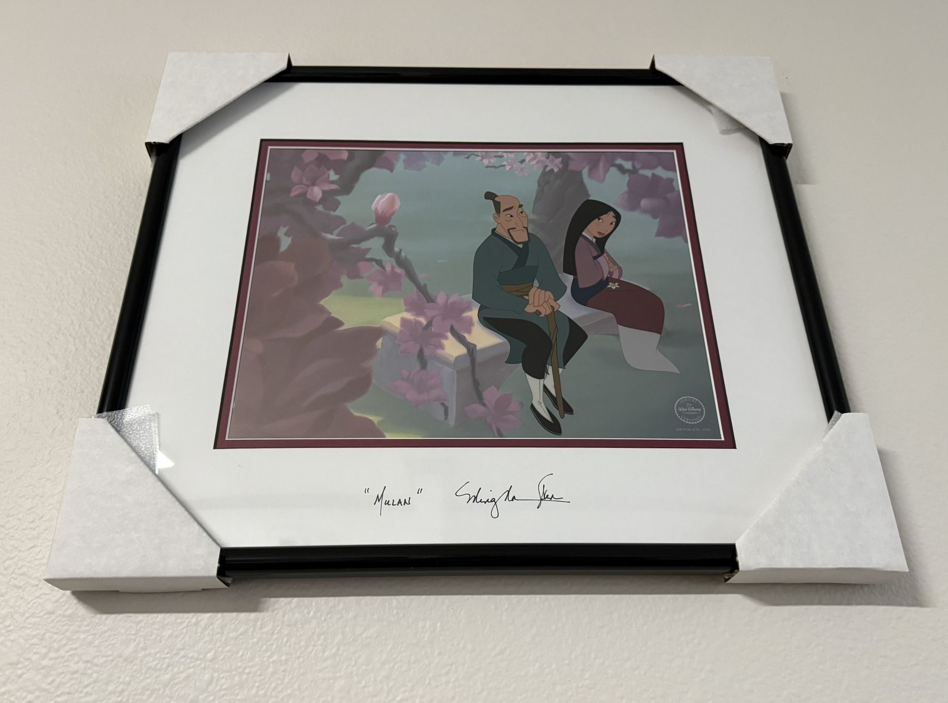🌸 Beautiful Blossom – Disney Mulan Limited Edition Sericel (Framed + COA)