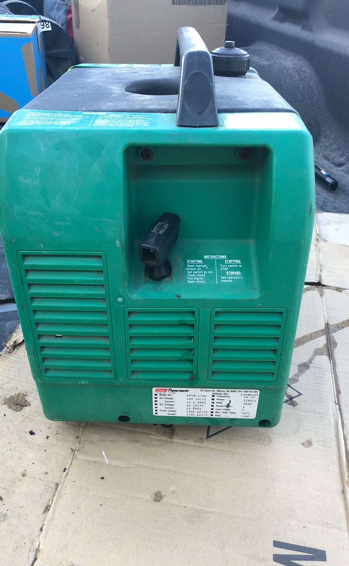 Coleman PowerMate Pulse 1750 Generator for Sale in Calexico, CA OfferUp