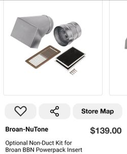 Broan-NuTone

Optional Non-Duct Kit for Broan BBN Powerpack Insert