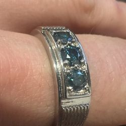 Men’s Blue Diamond Ring 