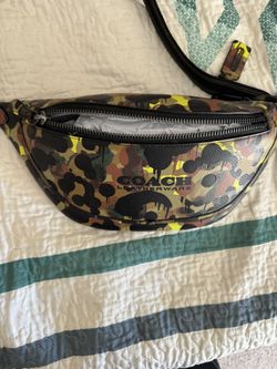 Coach Leatherware LEAGUE BELT BAG WITH CAMO PRINT