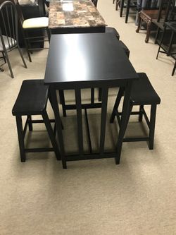 New Bar Dinette Set with Stools! Bedroom suite, couch, and loveseat savings available!