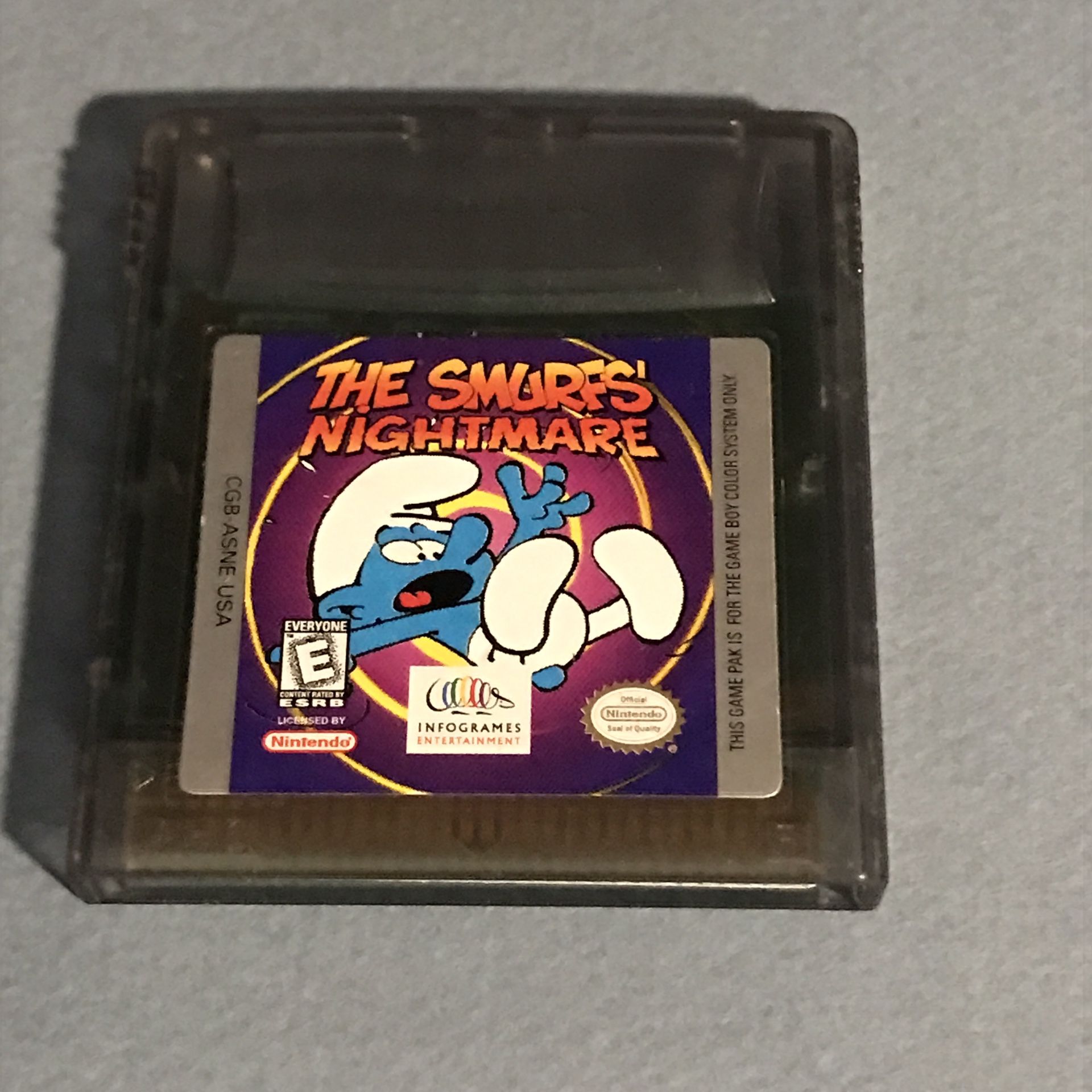 The Smurfs Nightmare Gameboy Color Tested  Video Games