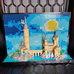 “The Magic Castle” Building Block Display Set – Hogwarts Inspired – COMPLETE w/ Minor Missing Piece
