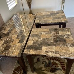 Living Room Table And 2 Side Tables