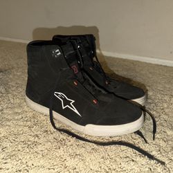 Alpinestars Size 10 Armored Riding Shoes 