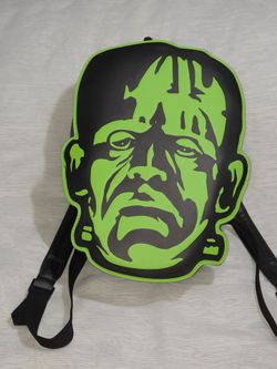 Rock Rebel Universal Monsters Frankenstein Head Backpack - Licensed