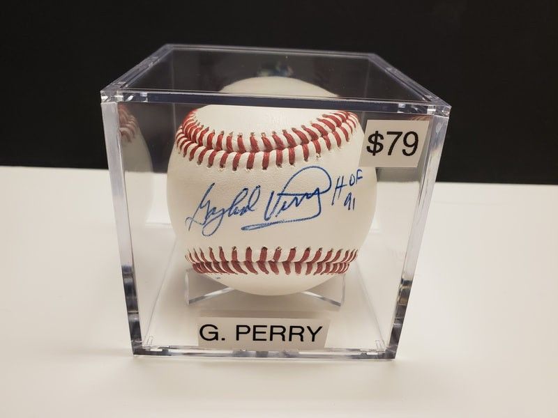 Gaylord Perry Signed, Certified Baseball