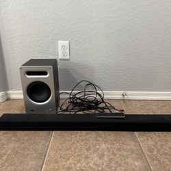 Vizio Sound Bar And Subwoofer