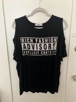 Rich Fashion Advisory T-Shirt, Size XL
