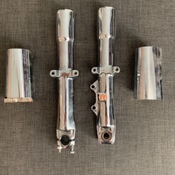 Chrome Lower Forks For Harley Softail