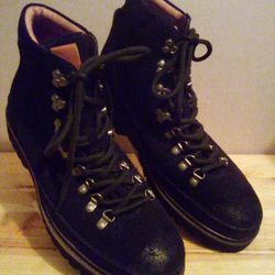 Kenneth Cole Men's Black Leather Suede Size 12