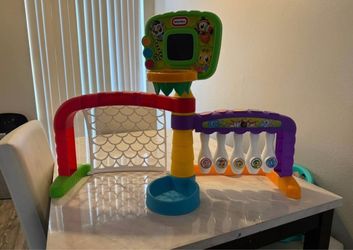 Little Tikes 3 in 1 Sports Zone - Basketball, Soccer Bowling for Toddlers