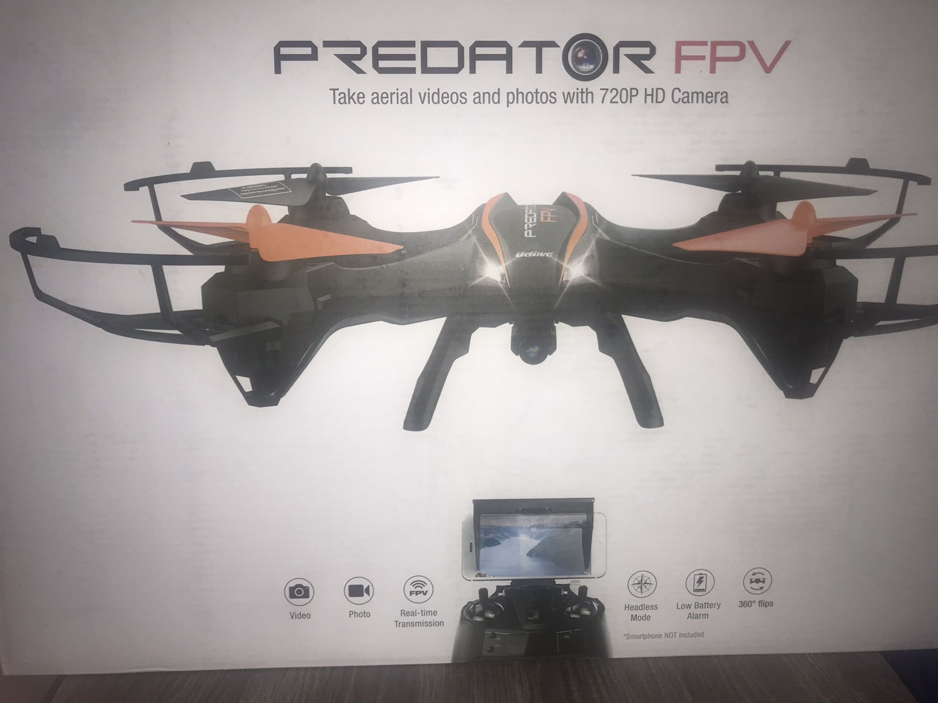 Predator FPV Drone with 720 HD Camera (New, never used and unopened)