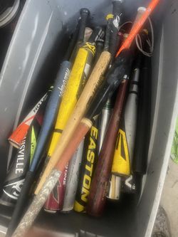 Assortment Of Used Baseball Bats All Sizes Starting At -10