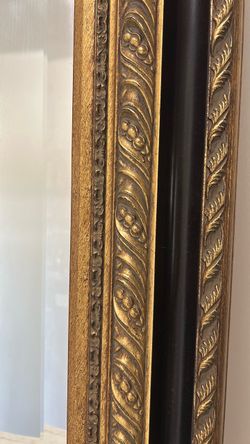 Large framed mirror