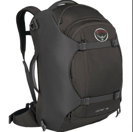 Osprey Porter 46 Travel Backpack (Black )