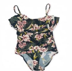 Multi Colored Floral One Piece Swimsuit
