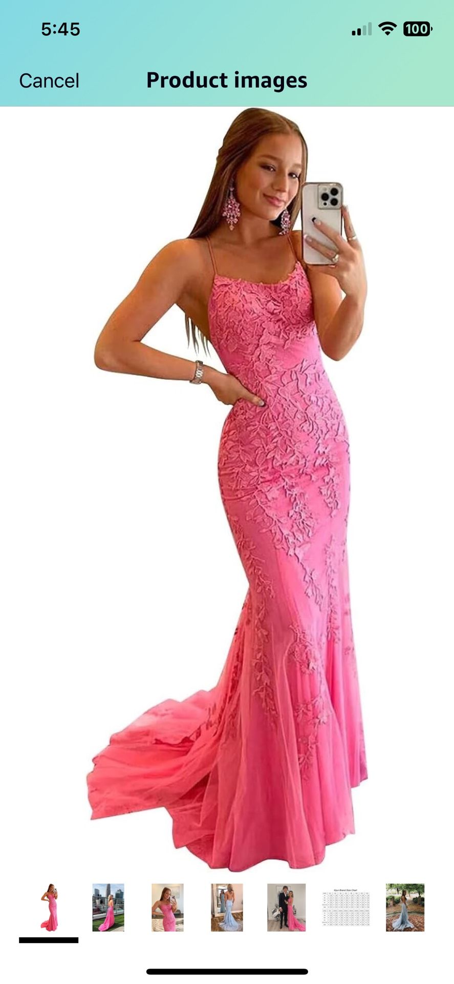 Pink Prom Dress-size 0