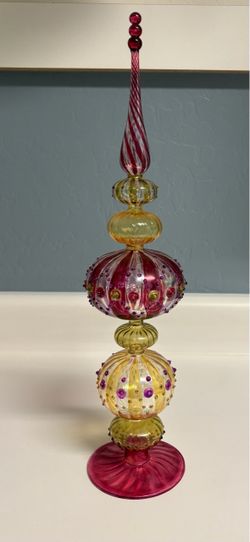 Venetian Finials Xmas table centerpiece