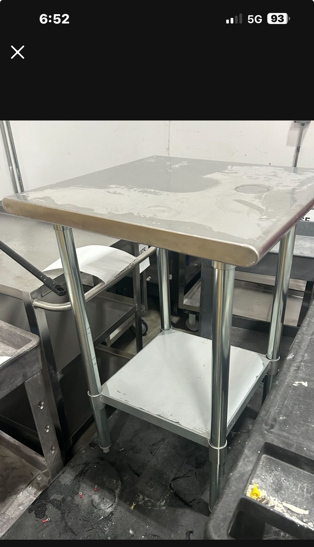 Table - Work table Stainless Steel With Bottom Shelf